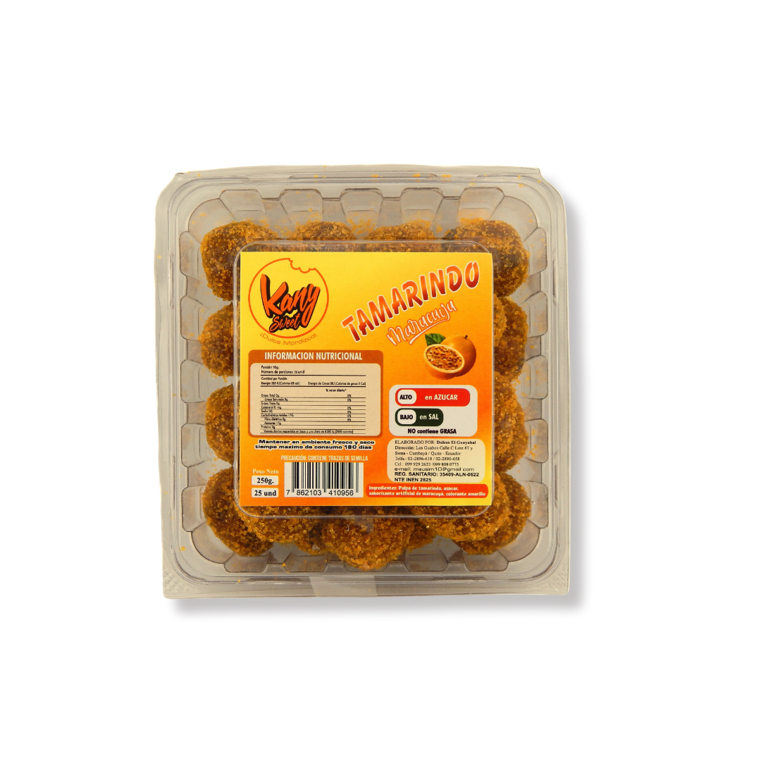 Dulce de Tamarindo y Maracuyá Artesanal – 25 Unidades (250 g)