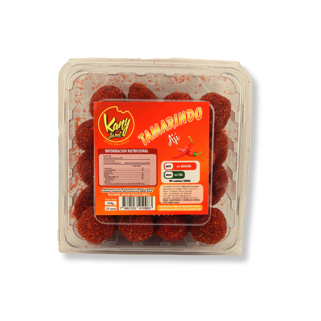 Dulce de Tamarindo con Ají – 25 Unidades (250 g)