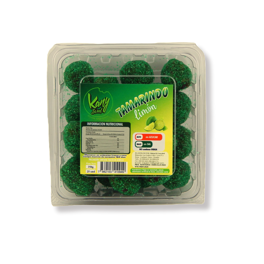 Dulce de Tamarindo con Limón – 25 Unidades (250 g)